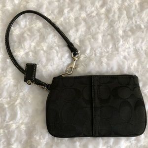 Coach Black Wristlet Wallet